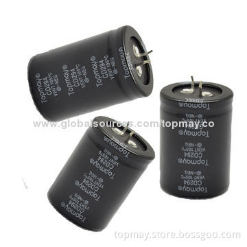 Aluminum Electrolytic Capacitors with 6.3 to 450V Voltage and RoHS Mark, Used in Power SupplyNew